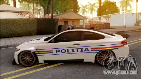 BMW M4 2018 Widebody Politia Romana for GTA San Andreas