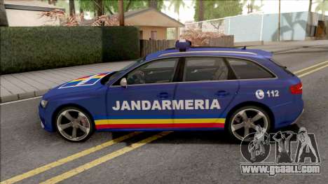 Audi RS4 Jandarmeria Romana for GTA San Andreas