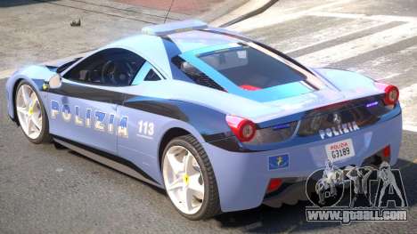Ferrari 458 Police for GTA 4