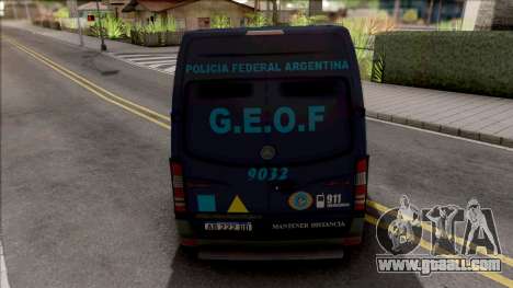 Mercedes-Benz Sprinter Policia Federal Argentina for GTA San Andreas