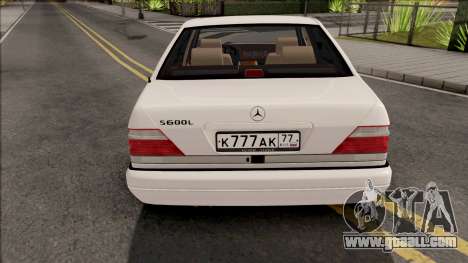 Mercedes-Benz S600L W140 Yandex Taxi White for GTA San Andreas