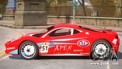 Ferrari 458 Challenge PJ2 for GTA 4