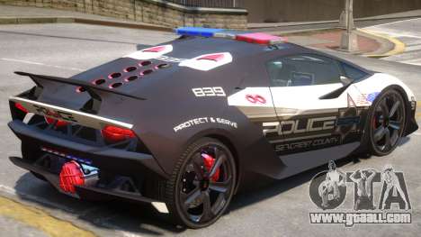 Lamborghini Sesto Police V1.1 for GTA 4