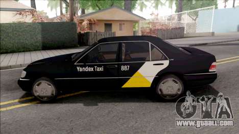 Mercedes-Benz S600L W140 Yandex Taxi Black for GTA San Andreas