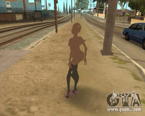 Scary woman nude bald for GTA San Andreas