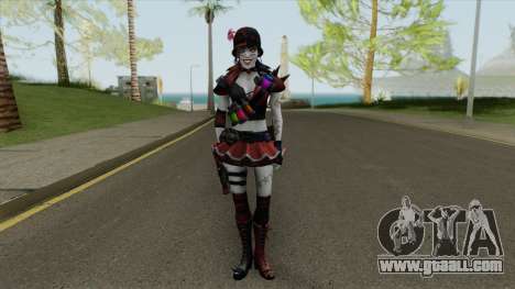 Harley Quinn: The Mad Jester V2 for GTA San Andreas