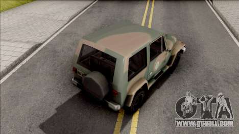 Mesa Jeep Vesao Exercito Brasileiro for GTA San Andreas