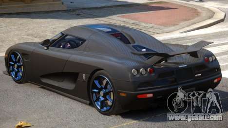 Koenigsegg CCXR Carbon for GTA 4