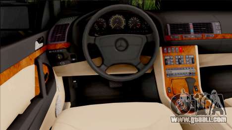 Mercedes-Benz S600L W140 Yandex Taxi Black for GTA San Andreas