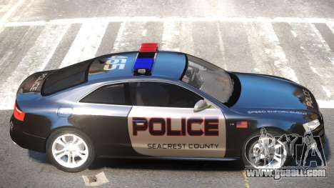 Audi S5 Police V1 for GTA 4