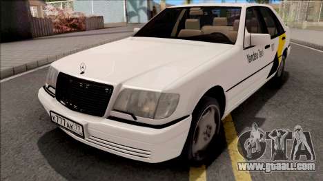 Mercedes-Benz S600L W140 Yandex Taxi White for GTA San Andreas