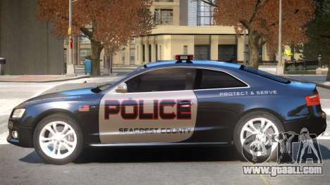 Audi S5 Police V1 for GTA 4