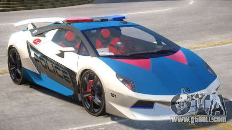 Lamborghini Sesto Police V1.4 for GTA 4