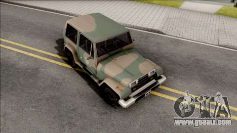 Mesa Jeep Vesao Exercito Brasileiro for GTA San Andreas