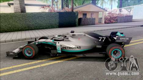 Mercedes-AMG F1 W10 2019 (C4 Tyres Red) for GTA San Andreas