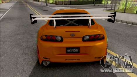 Toyota Supra Fast & Furious with O.Z Wheel for GTA San Andreas