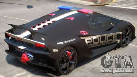 Lamborghini Sesto Police V1.3 for GTA 4