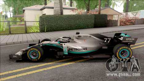 Mercedes-AMG F1 W10 2019 (C3 Tyres Yellow) for GTA San Andreas
