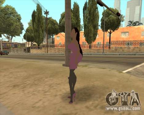 Scary woman in pink dress for GTA San Andreas