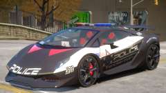 Lamborghini Sesto Police V1.1 for GTA 4