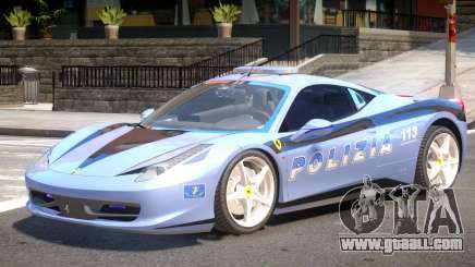 Ferrari 458 Police for GTA 4