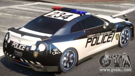 Nissan GTR Police for GTA 4