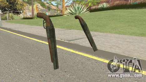 Double Barrel Shotgun GTA V (Green) for GTA San Andreas