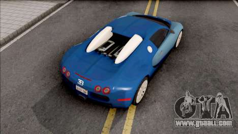 Bugatti Veyron Standart Interior for GTA San Andreas