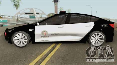 Tesla Model 3 LSPD (Low Poly) 2017 for GTA San Andreas