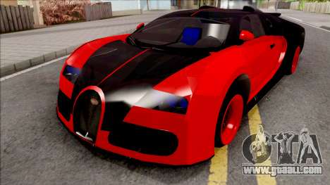Bugatti Veyron Red for GTA San Andreas