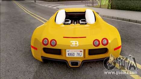 Bugatti Veyron HQ Interior for GTA San Andreas