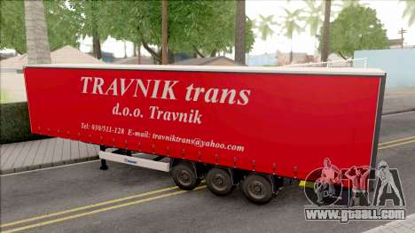 Travnik Trans Trailer for GTA San Andreas