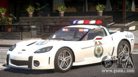 Chevrolet Corvette Police V1.1 for GTA 4
