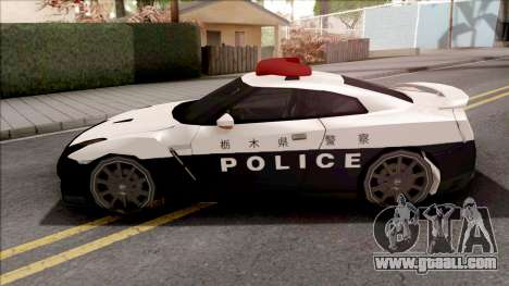 Nissan GT-R R35 2015 Patrol Car SA Style for GTA San Andreas