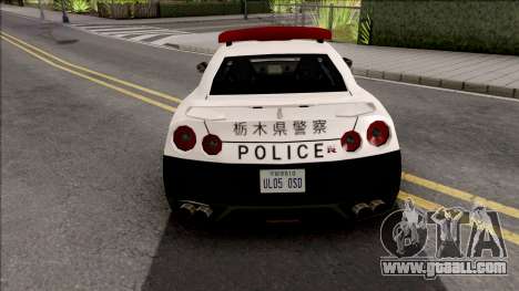 Nissan GT-R R35 2015 Patrol Car SA Style for GTA San Andreas