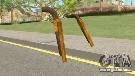 Double Barrel Shotgun GTA V (Gold) for GTA San Andreas