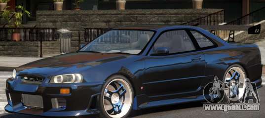 Nissan Skyline GT-R R34 V1.0 for GTA 4