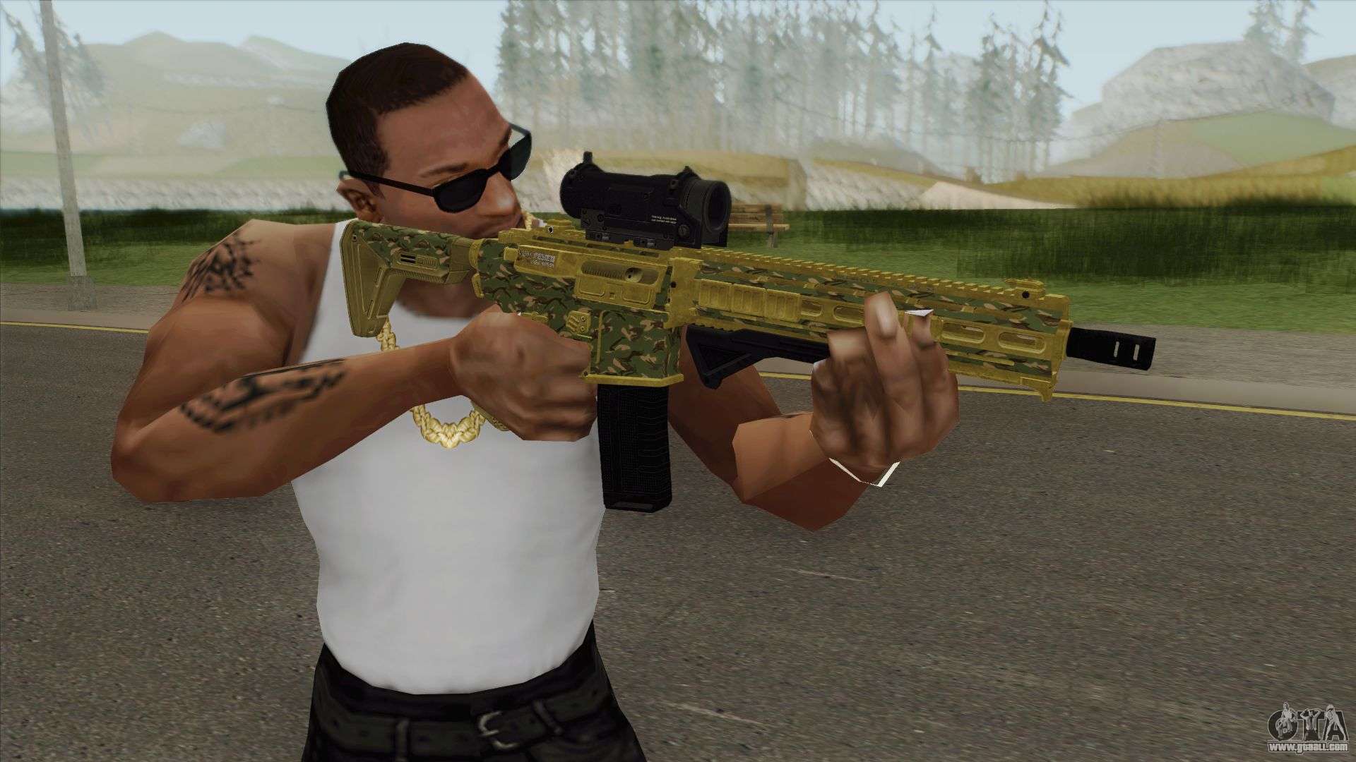 Carbine Rifle GTA V (Camuflaje) for GTA San Andreas