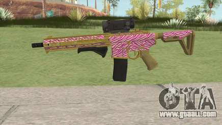 Carbine Rifle GTA V (Zebra Rosa) for GTA San Andreas