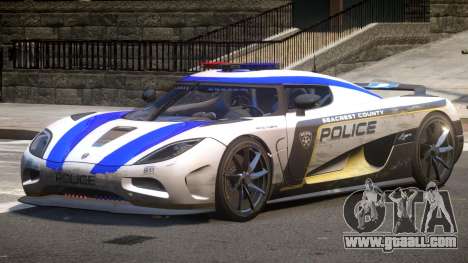Koenigsegg Agera Police V1.3 for GTA 4