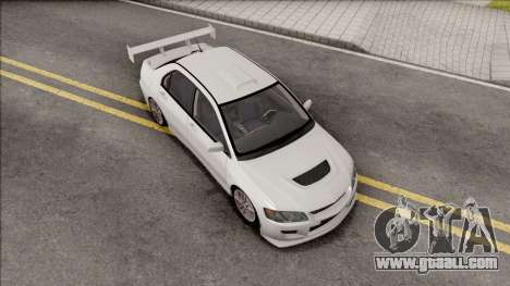 Mitsubishi Lancer Evolution VIII White for GTA San Andreas