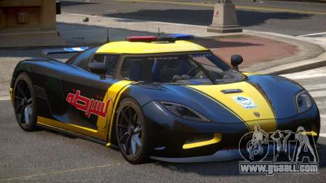 Koenigsegg Agera Police V1.2 for GTA 4