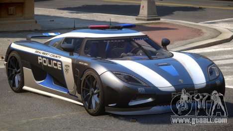 Koenigsegg Agera Police V1.1 for GTA 4