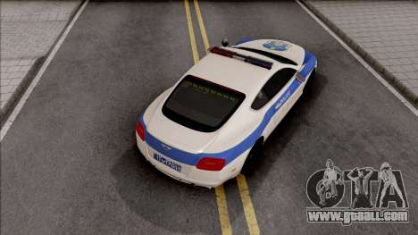 Bentley Continental GT Iranian Police v2 for GTA San Andreas