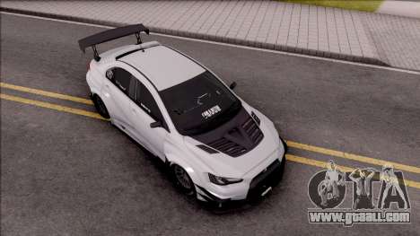 Mitsubishi Lancer Evolution X 2015 Varis Kit for GTA San Andreas