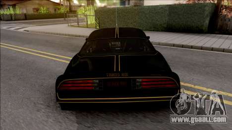 Pontiac Firebird Trans am 77 BlackOne for GTA San Andreas