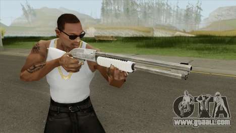 Pump Shotgun (White) for GTA San Andreas