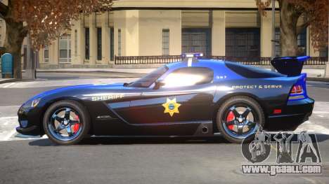 Dodge Viper SRT Police V1.0 for GTA 4