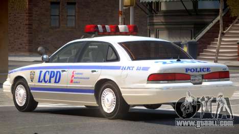 Ford Crown Victoria Police V1.1 for GTA 4