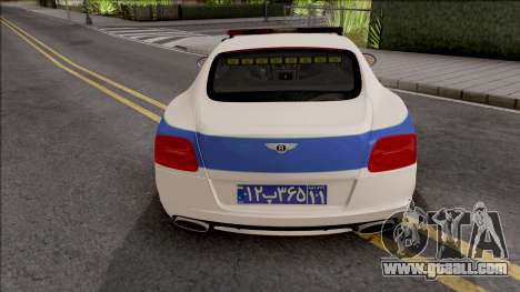 Bentley Continental GT Iranian Police v2 for GTA San Andreas